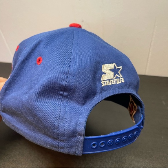 Vintage 90s Starter Quebec Nordiques Official NHL Hockey SnapBack Hat - Picture 6 of 14